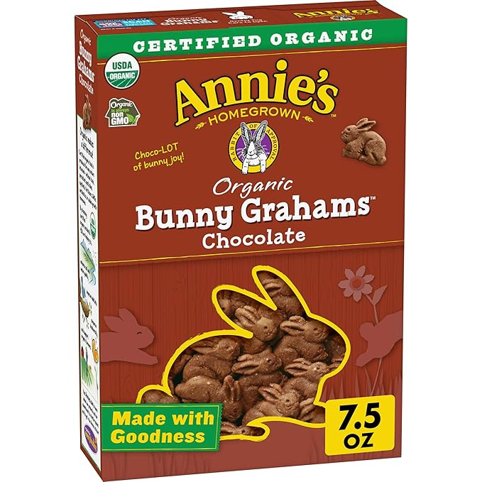 Annie's Organic Chocolate Bunny Graham Snacks, Easter Treats, 7.5 oz | Amazon (US)