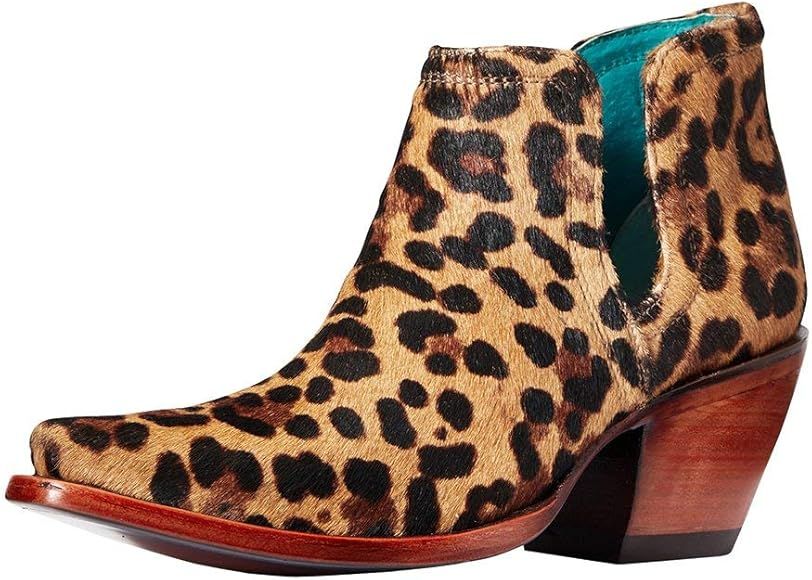 ARIAT Women's WMS Dixon Haircalf Leopard Hair on Fashion Boot | Amazon (US)