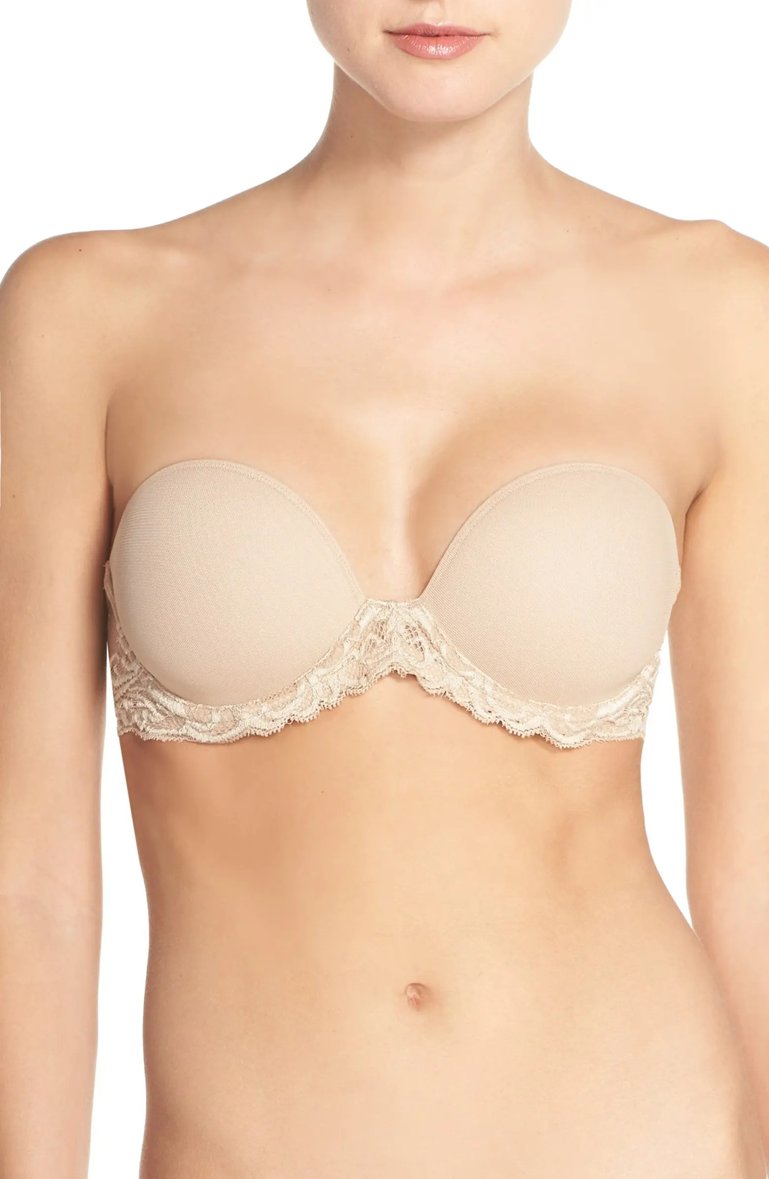 Feathers Underwire Plunge Strapless Bra | Nordstrom
