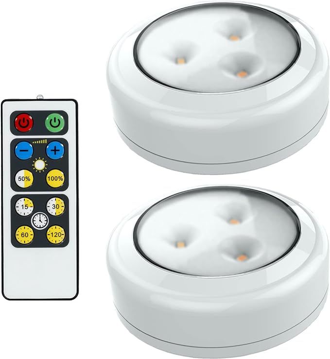 Brilliant Evolution Stick On Lights with Remote - Lights for Under Cabinets in Kitchen - Under Ca... | Amazon (US)