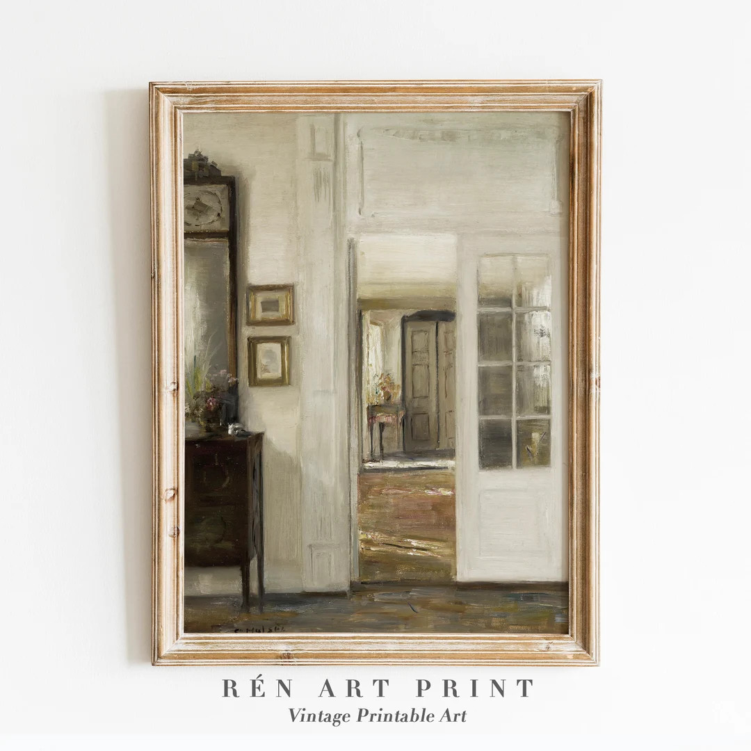 Still Life Painting Digital Download Light Academia Print Antique Interior Oil Painting Printable... | Etsy (US)