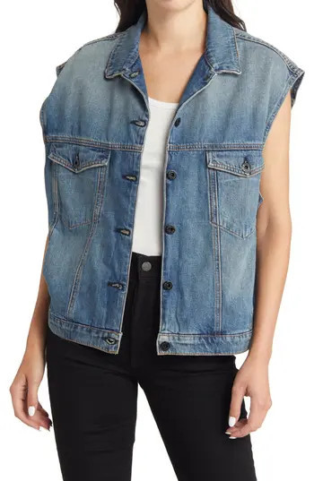 ASKK NY Oversize Denim Vest in Bogart at Nordstrom Rack, Size X-Large | Nordstrom Rack