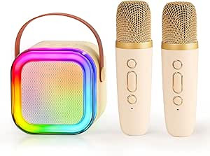 Kids Karaoke Machine,Karaoke Toys with Colorful Lights for 3-16 Years Old Girls Gifts, Mini Karao... | Amazon (US)