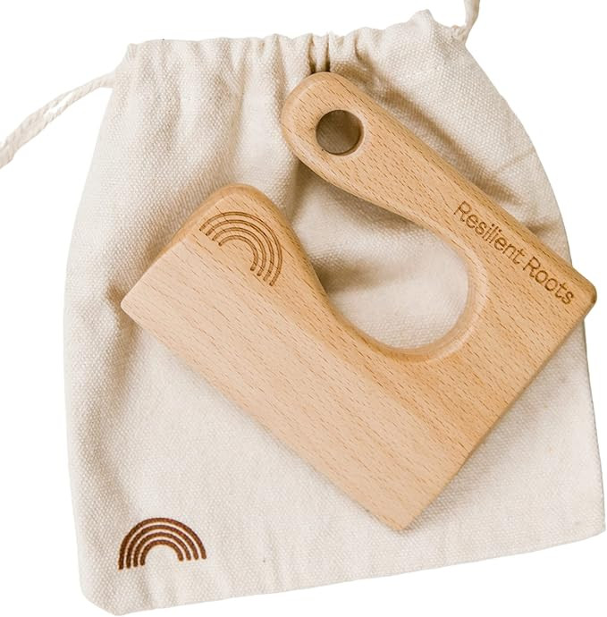 Resilient Roots Wooden Kids Knife I Toddler Knife for Chopping I Rainbow Themed Kids Knives I Kid... | Amazon (US)