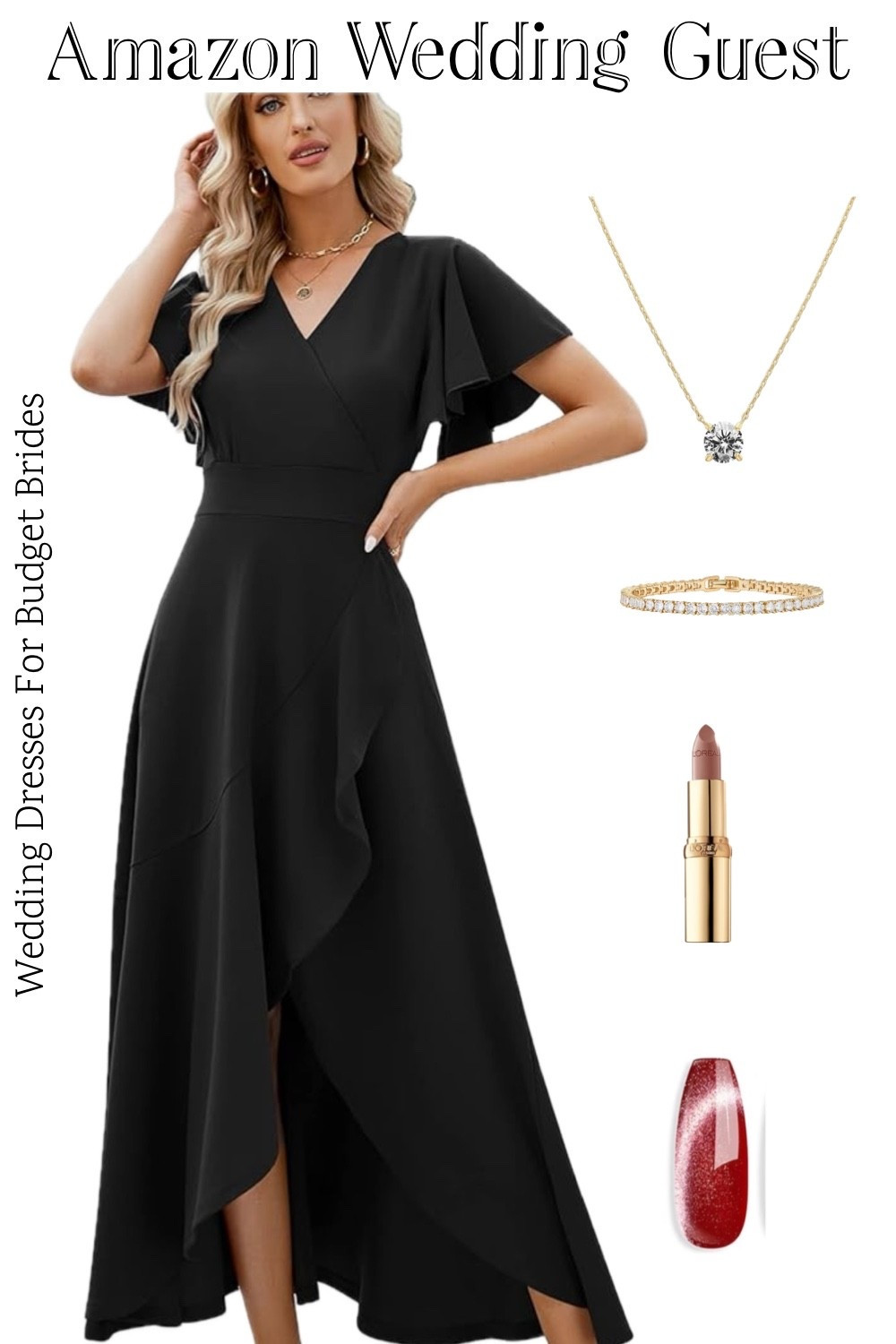 Black long dress and accessories on Amazon. Everything is under $50 each. 

Special occasion dress, prom dress, wedding guest dress, formal dress, black full length dress.

#LTKSeasonal #LTKWedding