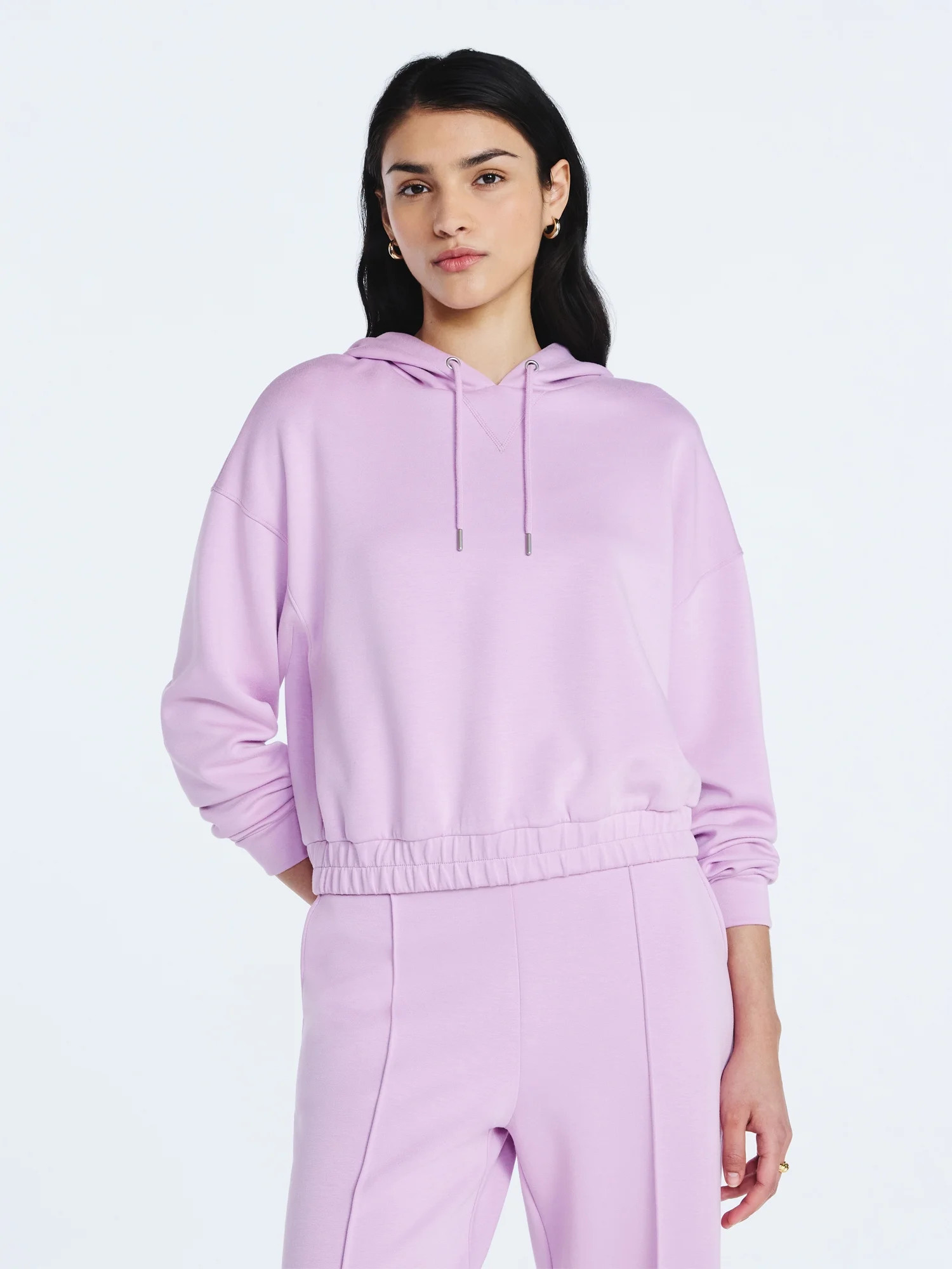 Scoop Women's and Women's Plus New Scubaknit Pullover Hoodie, Sizes XS-4X | Walmart (US)