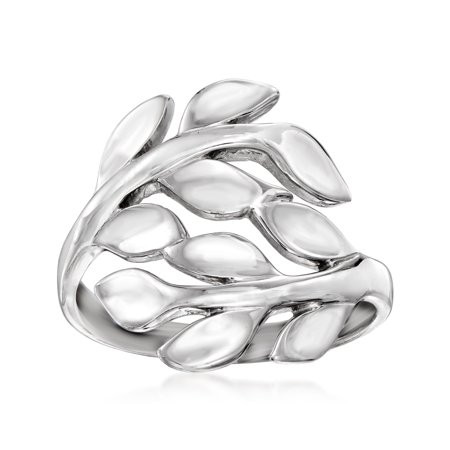 Ross-Simons Sterling Silver Leaf Bypass Ring | Walmart (US)