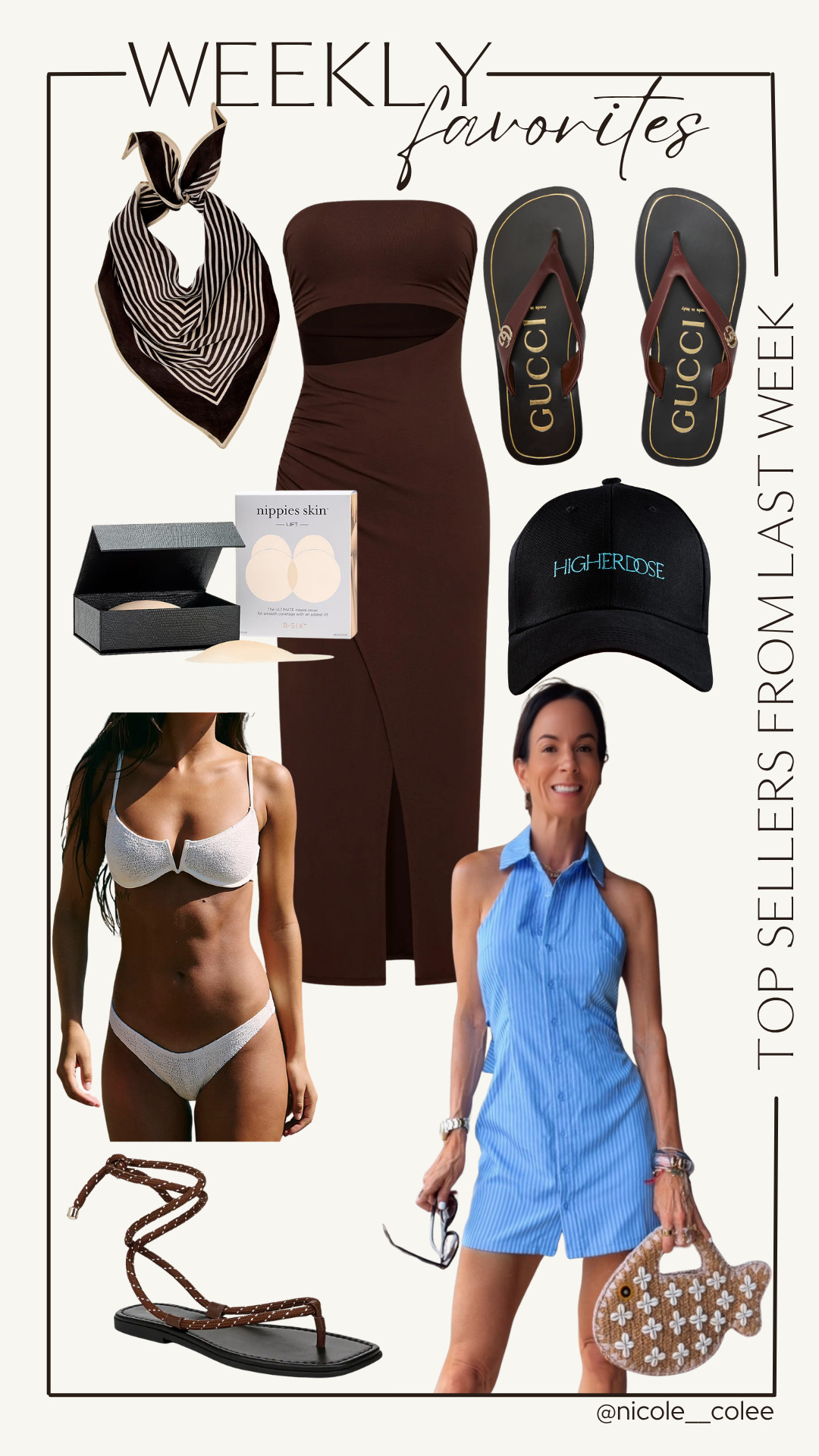A few things currently living rent-free in my head... 🤎✨

This week's favorites are giving effortless summer style, beach days, wellness staples, and pieces I'll be reaching for on repeat. From the perfect chocolate brown dress and chic flat sandals to my favorite Nippies, HigherDOSE essentials, and this adorable fish bag that always gets compliments, these are the finds making me happy right now.

And yes, I'm still fully obsessed with anything in shades of chocolate brown. 🤎

Fashion, wellness, and a few little luxuries that make everyday life feel more fun.

Which one is going straight into your cart? 👇

#LTKStyleTip #LTKFinds #WeeklyFavorites #SummerStyle #LTKSummer 

 #LTKdayinmylife #LTKgrwm #LTKootd