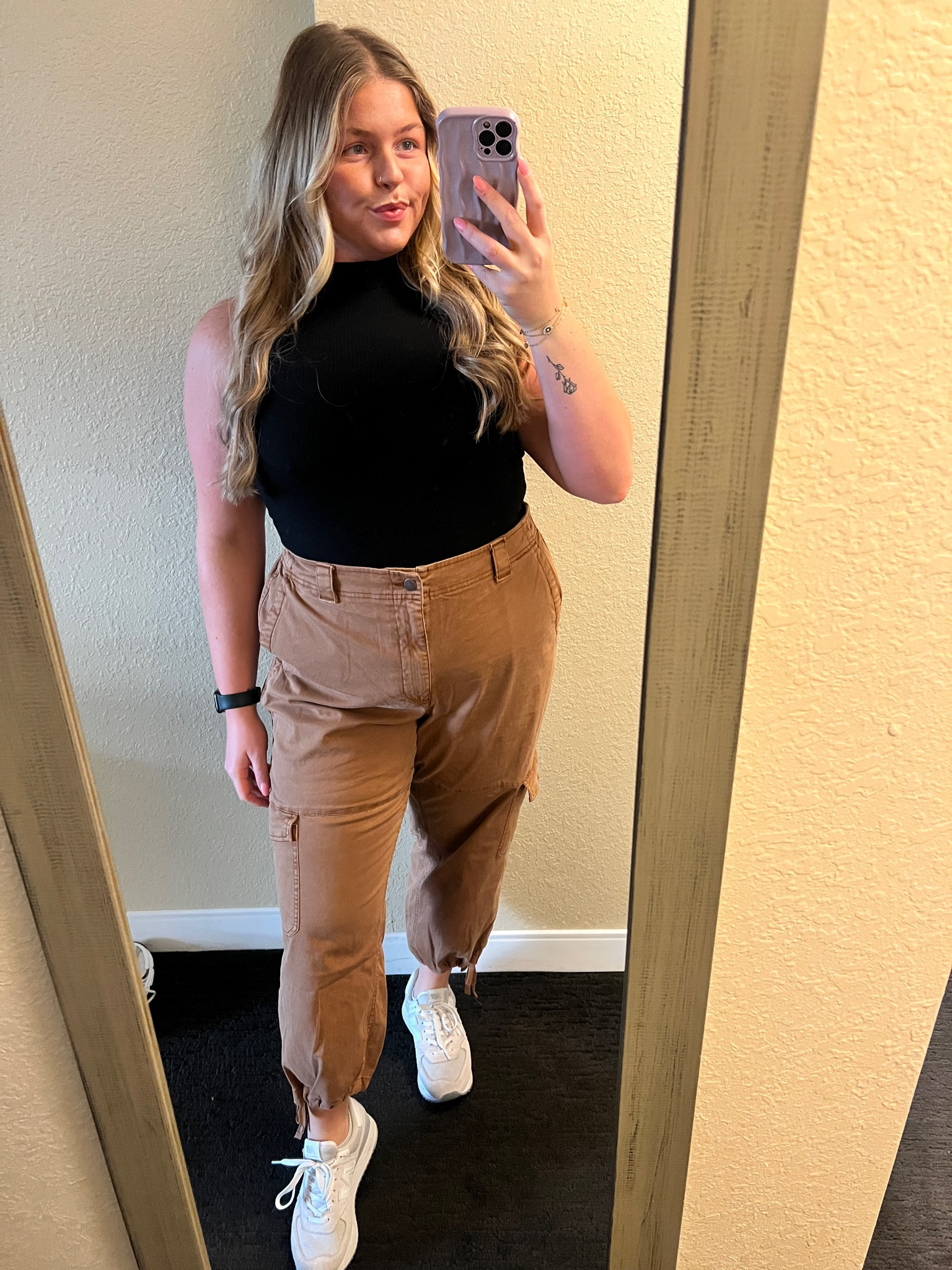 Living for these cargos! They fit true to size, I am wearing and XL. I’m 5’4, and they hit right at the ankle! 

#LTKmidsize #LTKfindsunder50 #LTKstyletip