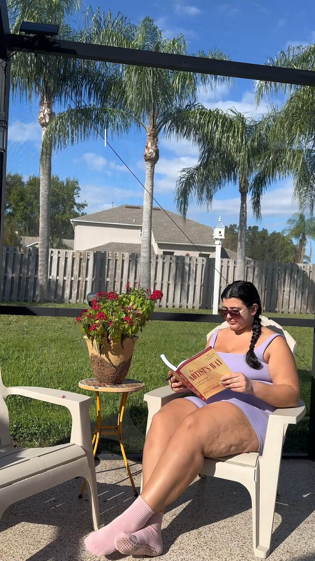 ☀️ Slow morning energy ✨ Sitting outside with The Artist’s Way, coffee in hand, and soaking up the Florida sun in my fave plus size lounge romper. I love starting my day with sunshine, a good book, and comfy pieces that make me feel confident and put together even when I’m just relaxing.

Linked everything from my cozy romper to my sunnies + socks — perfect for your next slow morning moment 💕

#PlusSizeFashion #MorningRoutine #SelfCareStyle #PlusSizeLoungewear #OOTD #TheArtistsWay #BodyPositiveFashion
 

#LTKPlusSize #LTKStyleTip #LTKActive