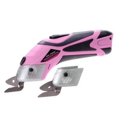 Pink Power Cordless Electric Fabric Scissors Cutter for Crafts, Sewing, Scrapbooking - Cordless Shears Automatic Cardboard Cutter Fabric Scissor | Wayfair North America