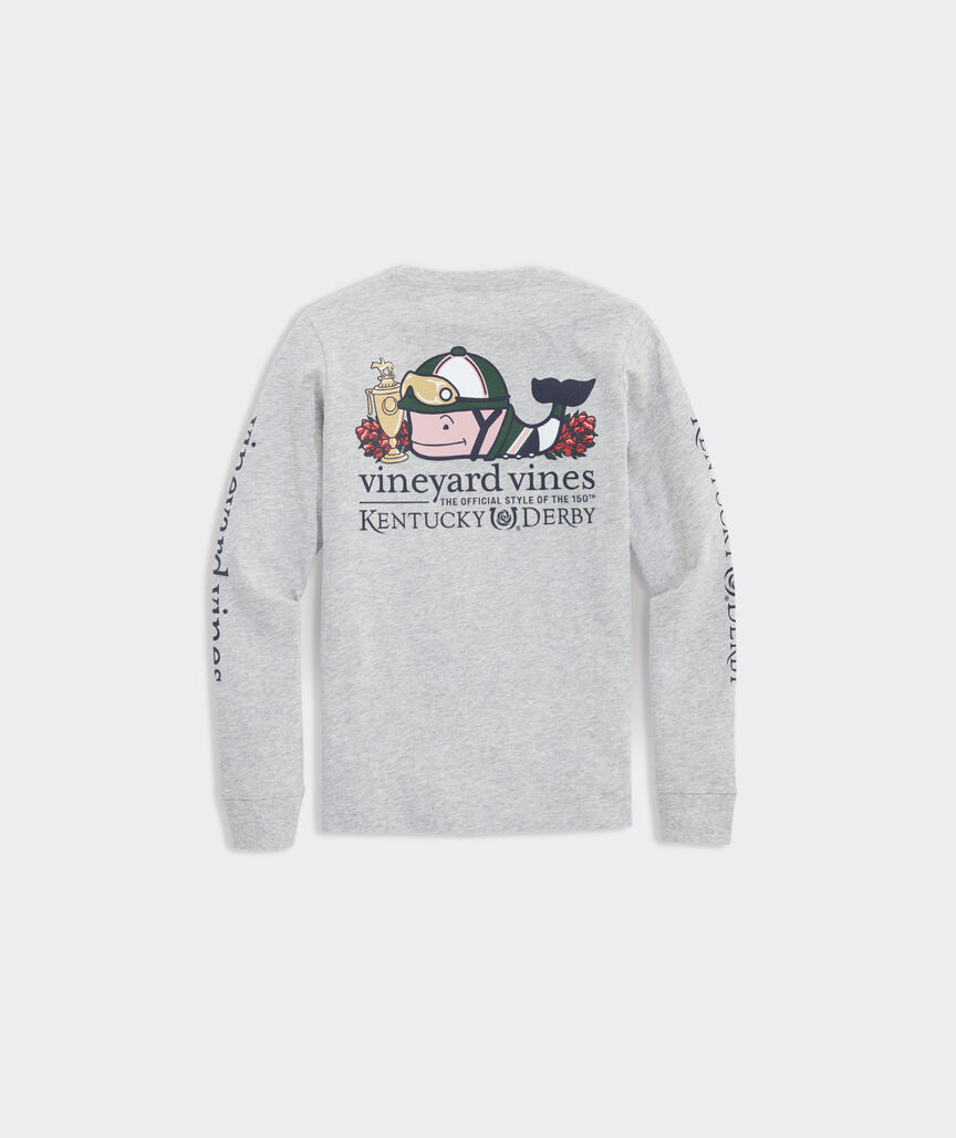Boys' Kentucky Derby Winning Jockey Whale Long-Sleeve Pocket Tee | vineyard vines