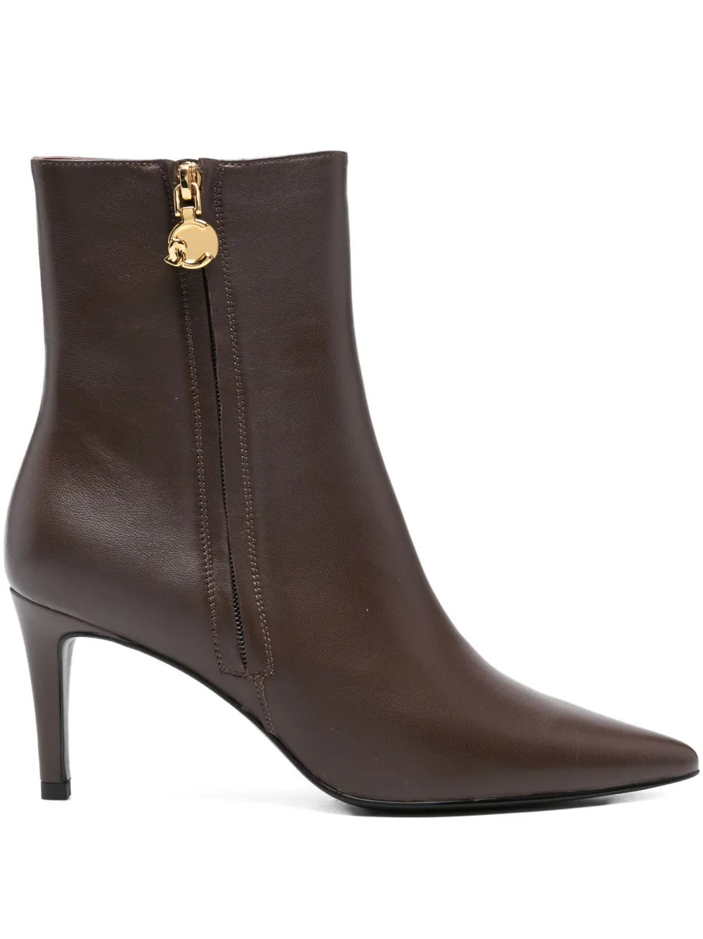Coccinelle zip-detail boots - Brown | Farfetch Global