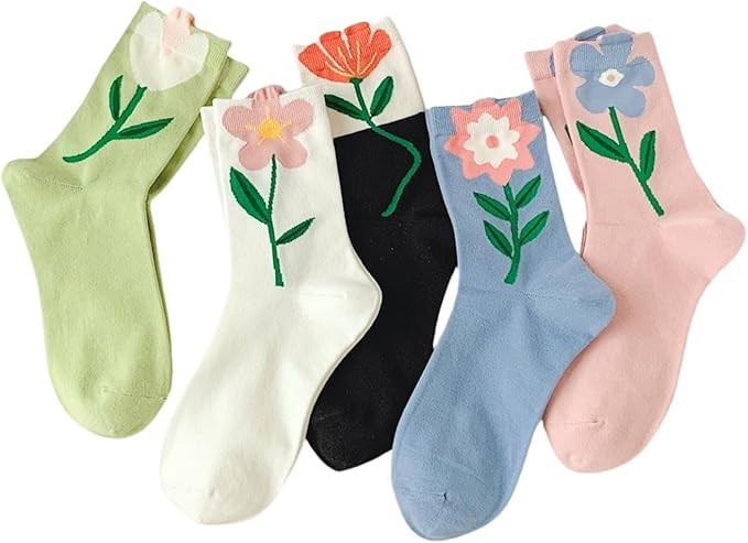 Cute Cotton Socks for Women and Girls Novelty Ankle Athletics Sock | Amazon (US)