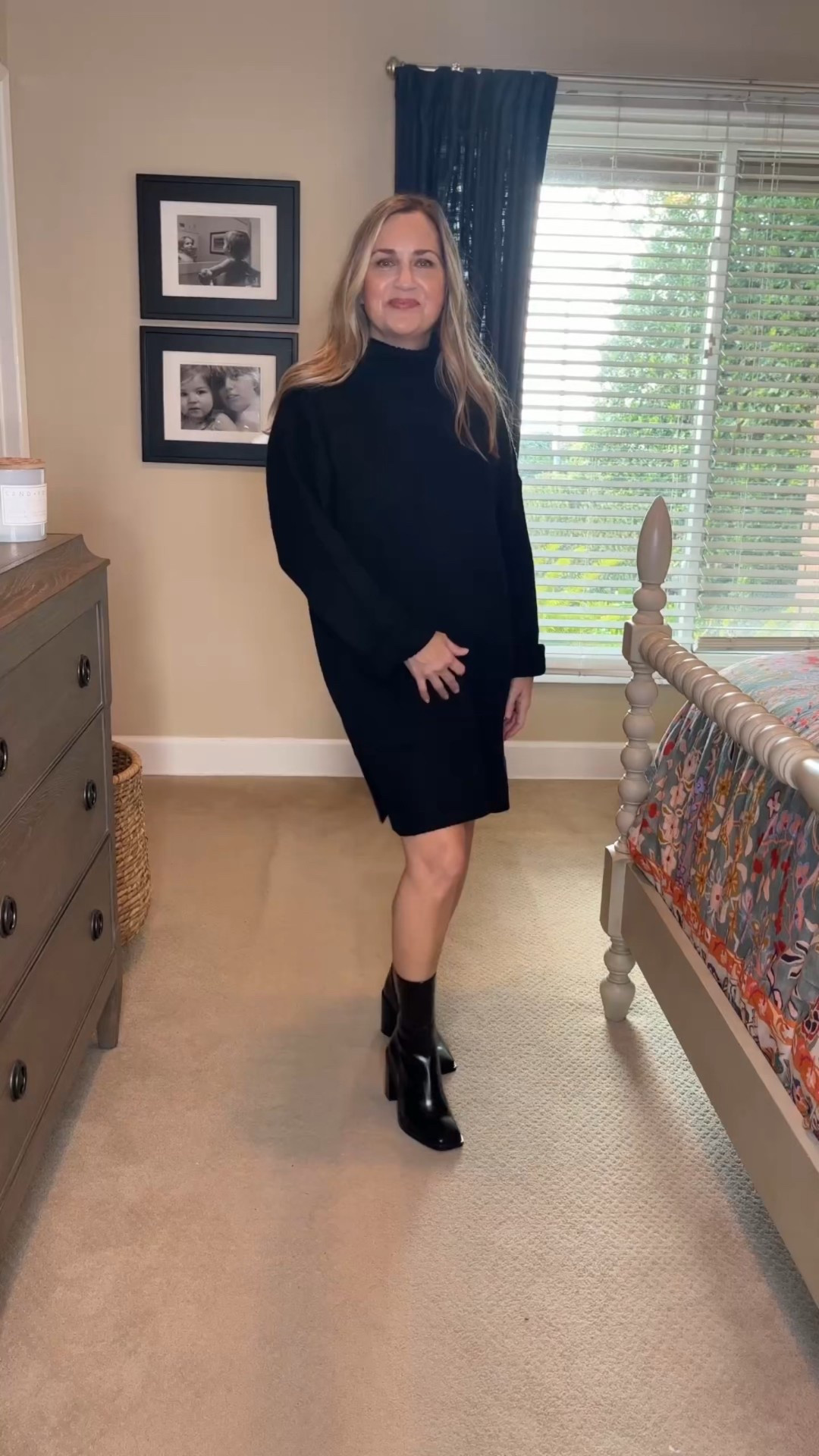 Cute & comfy black sweater dress. Wear it with a loose belt & it gives definition but it’s still perfectly comfortable. 


#LTKOver40 #LTKdayinmylife #LTKValentine