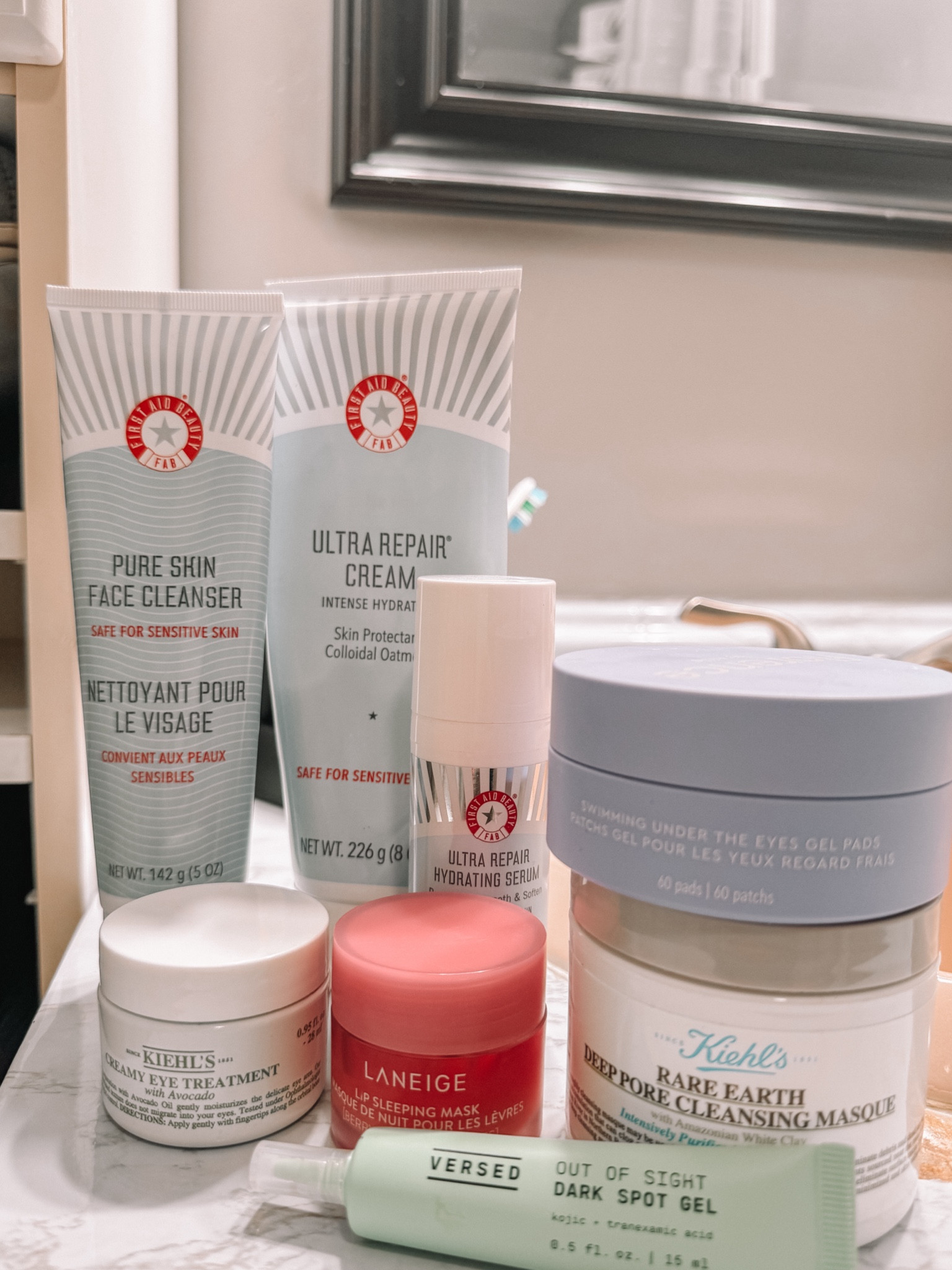 Current, everyday skincare (not pictured, my sunscreen, but did link it).
This is my basic everyday skin routine. Aside from the masque, because that one I do every few days or once a week. I have very sensitive skin so I try to keep it as basic as possible. Less is more for my skin. However, I do switch it up and try new items here and there. This is just the current situation, and current favorites ❤️

#LTKbeauty