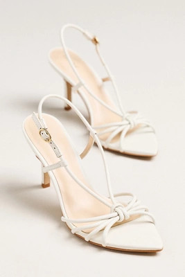 Maeve Strappy Pointed-Toe Heels | Anthropologie (US)