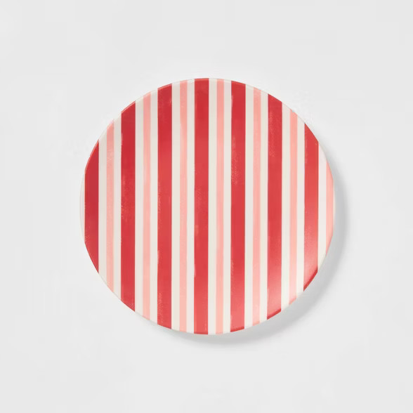 7" Melamine Striped Layering Plate - Threshold™ | Target