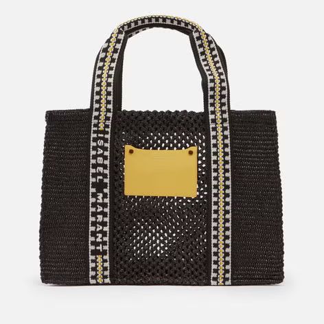Isabel Marant Aruba Straw and Leather Tote Bag | Coggles | Coggles (Global)
