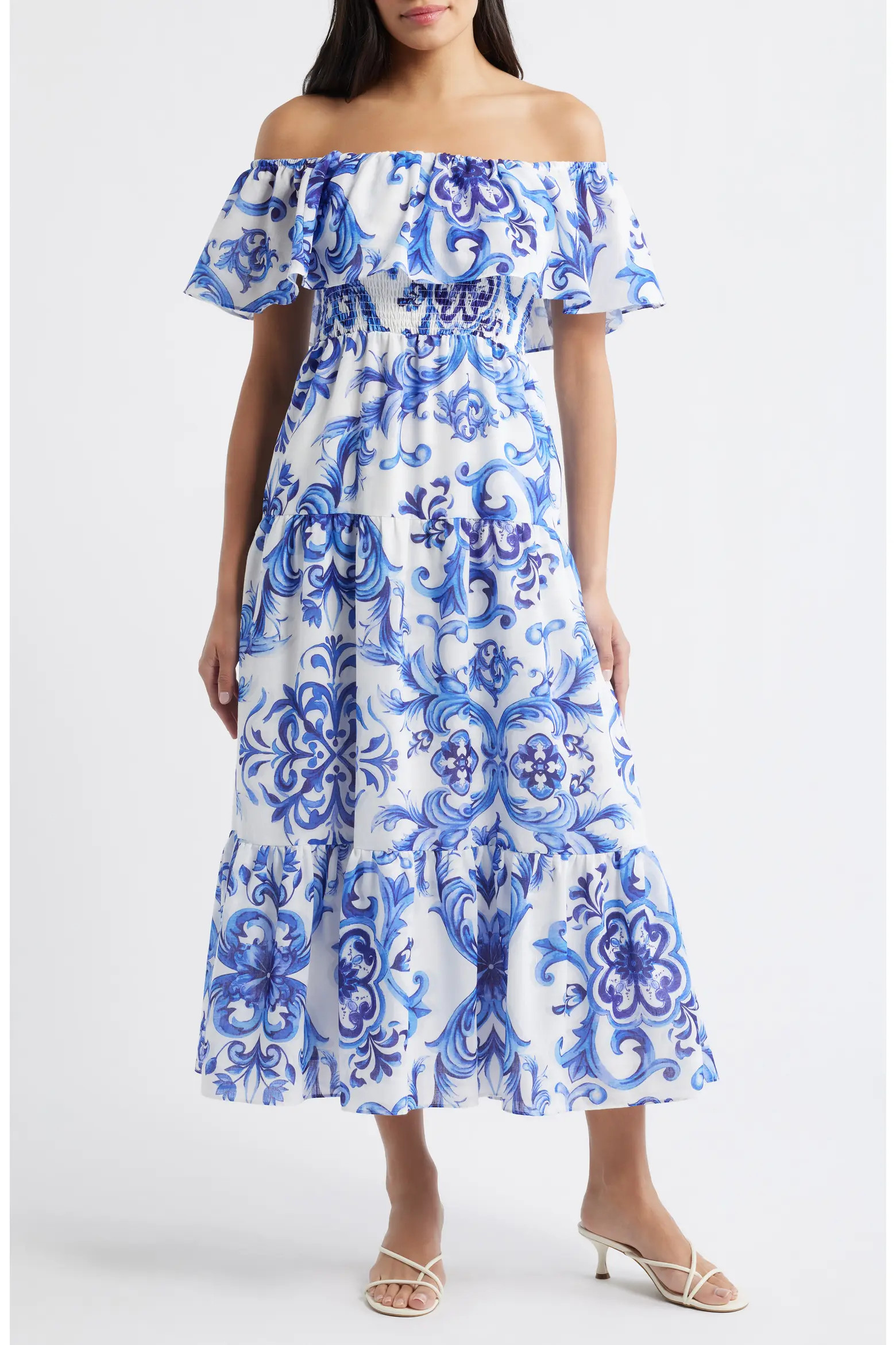Off the Shoulder Tiered Maxi Dress (Women) | Nordstrom | Nordstrom