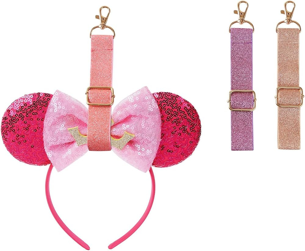 Fancheer 3Pcs Mouse Ears Headband Holder for Backpack Lanyard Strap Keychain Hanging Decor Organi... | Amazon (US)