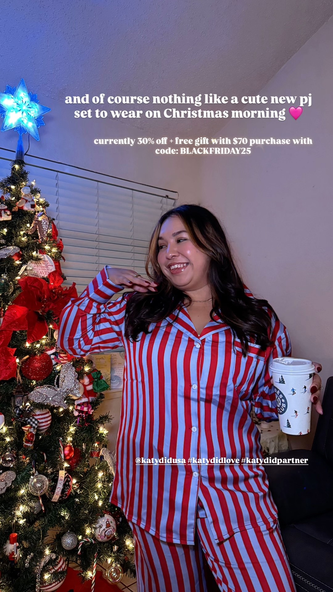 And of course nothing like a cute new pi set to wear on Christmas morning 🩷 

currently 30% off now through November 30th + free gift with $70 purchase with code: BLACKFRIDAY25 @katydidusa #katydidlove #katydidpartner

#LTKHoliday #LTKCyberWeek #LTKSaleAlert