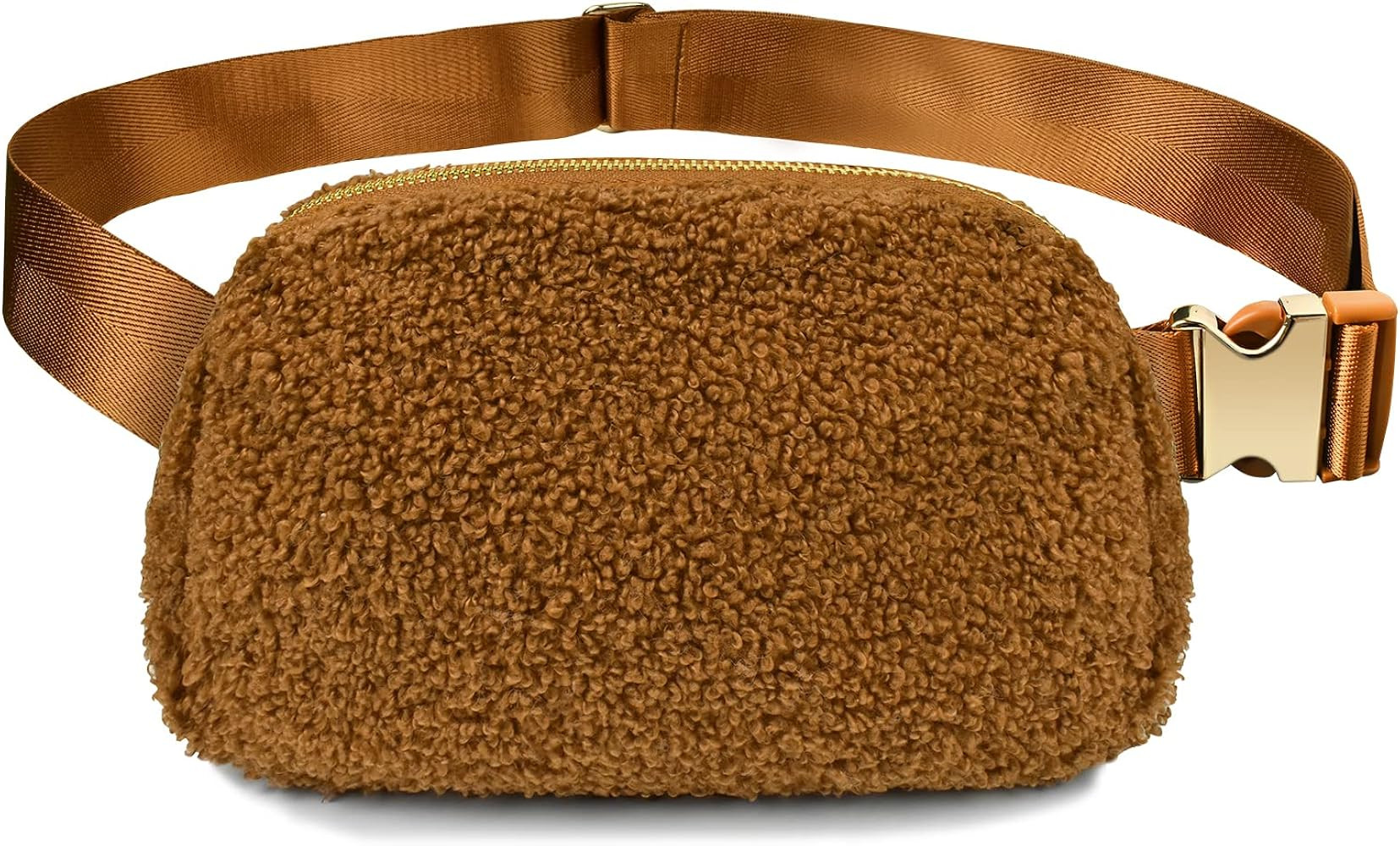 Fleece Belt Bag for Women, Sherpa Crossbody Bag Fashionable Fanny Packs Waist Bag with Adjustable... | Amazon (US)