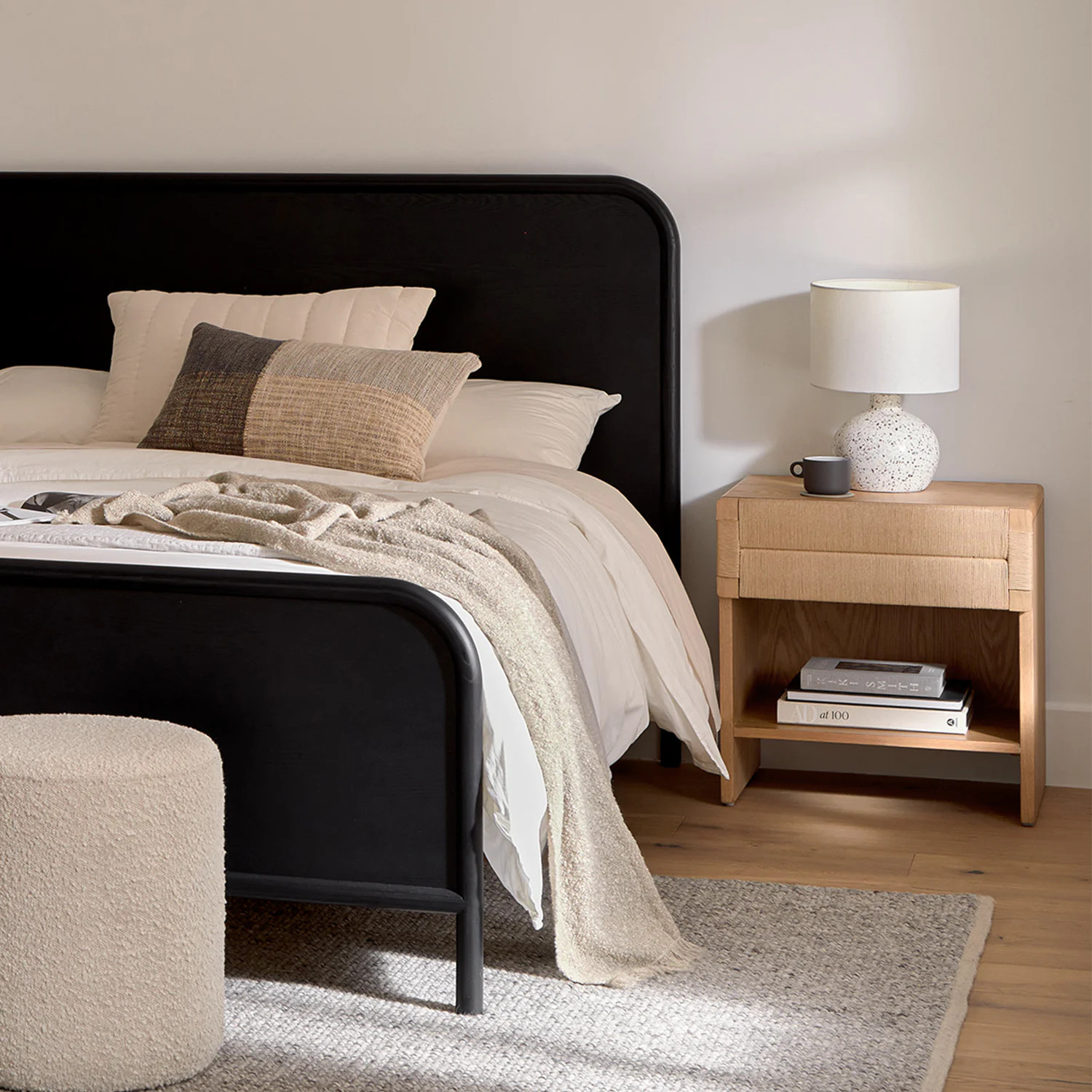 Faydra Queen Bed - Black | Article