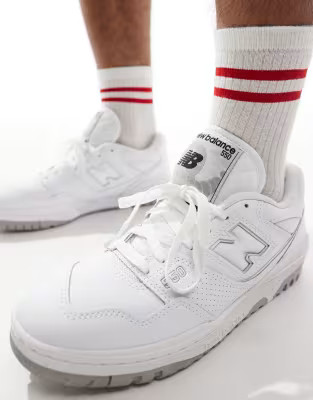 New Balance - 550 - Sneakers in wit en grijs | ASOS (Global)