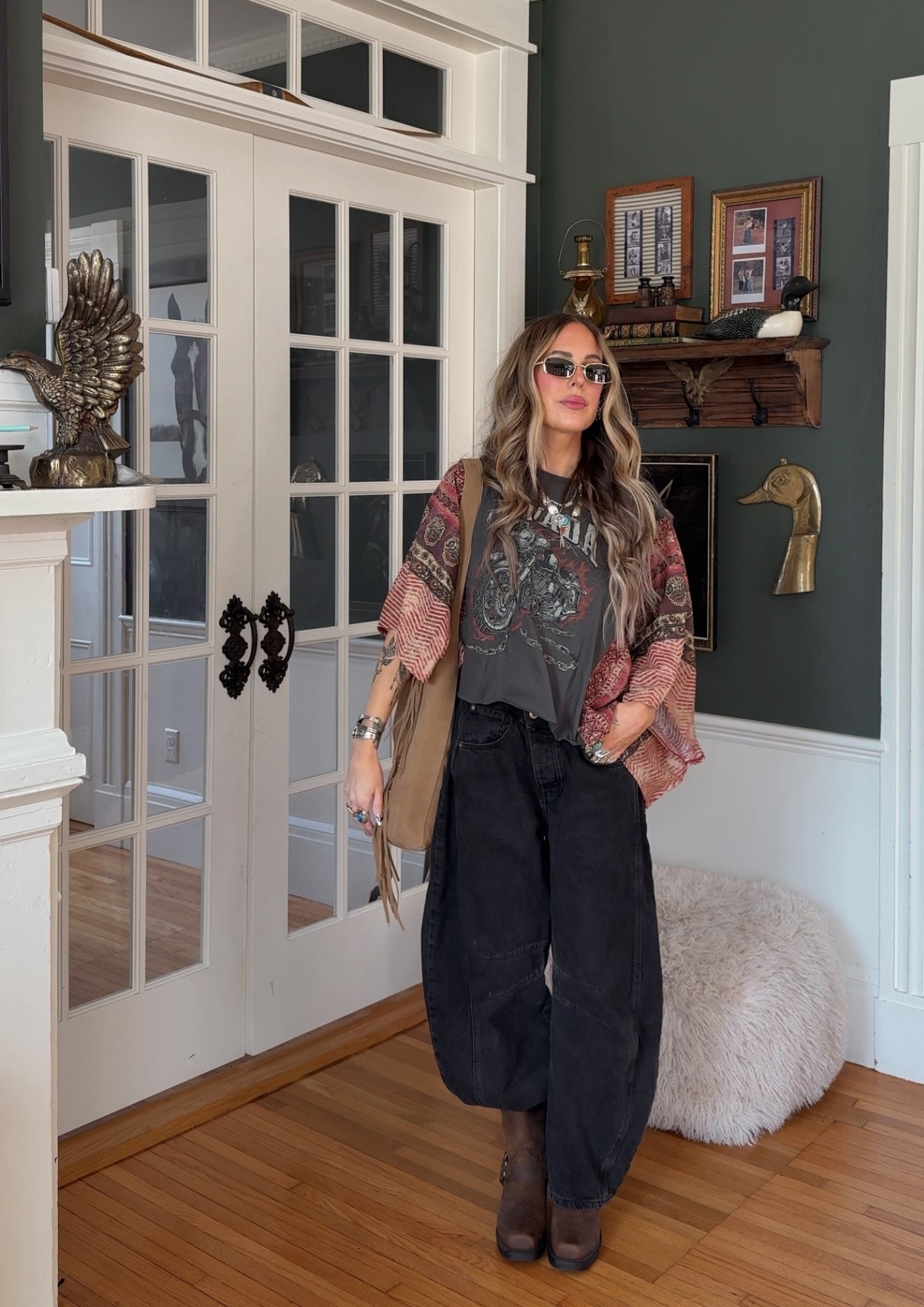 The perfect boho moto tee ⛓️🖤✨

#LTKFestival #LTKootd