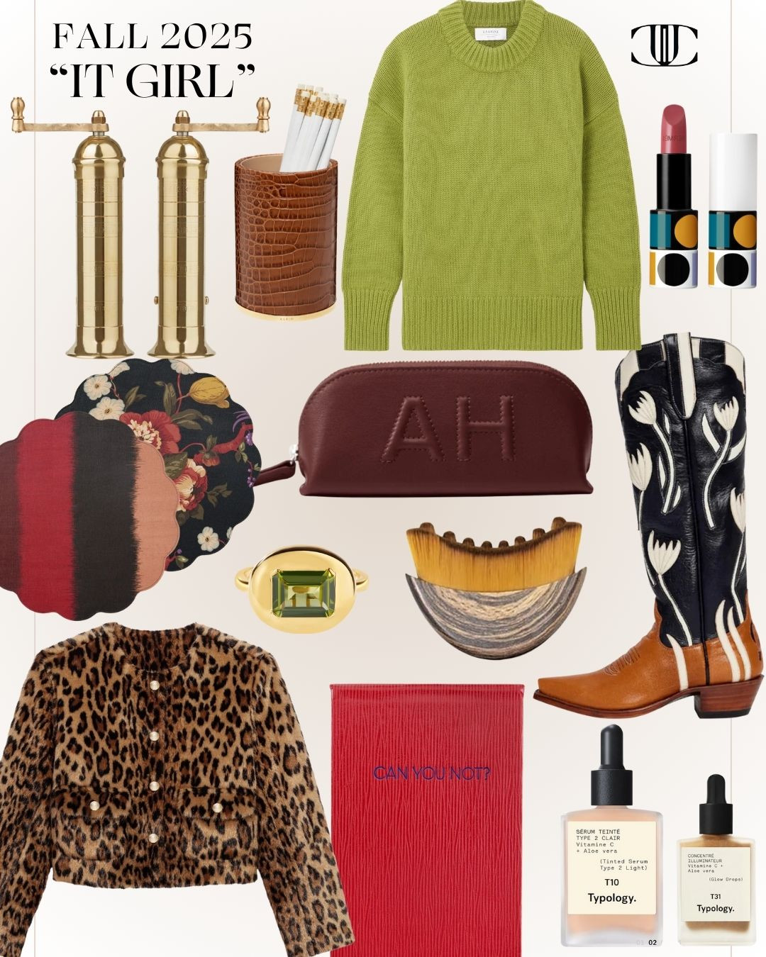 Welcome to The It Girl Guide to Fall — your ultimate source for effortless style, beauty, and home updates this season. This curated collection features must-have accessories, stunning beauty essentials, cozy yet chic wardrobe staples, and fresh home décor that transform your space and style with ease.

Visit jcathell.com for a full list of items 

#LTKStyleTip #LTKShoeCrush #LTKOver40