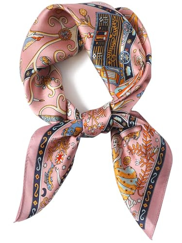 Silky Scarf for Women Lightweight Satin Bandanas Neck Hair Wrap For Sleeping Head Scarves 27.5" | Amazon (US)