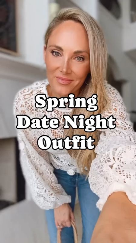 Spring lace top on sale this would be the perfect date night out

#LTKSaleAlert #LTKFindsUnder100 #LTKOver40
