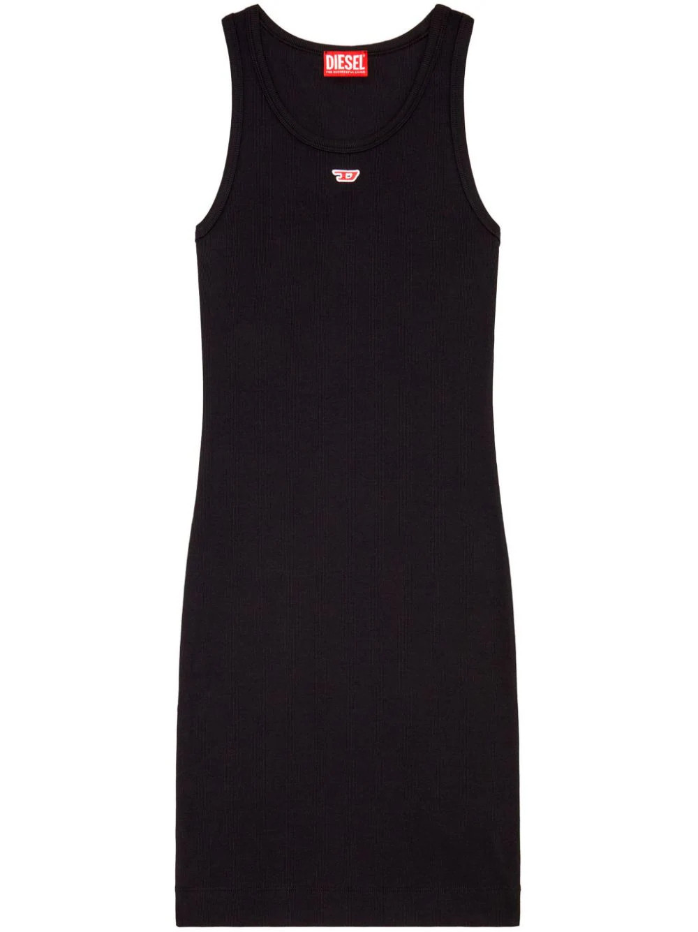 Diesel D-Tank-D logo-appliqué tank dress - Black | Farfetch Global