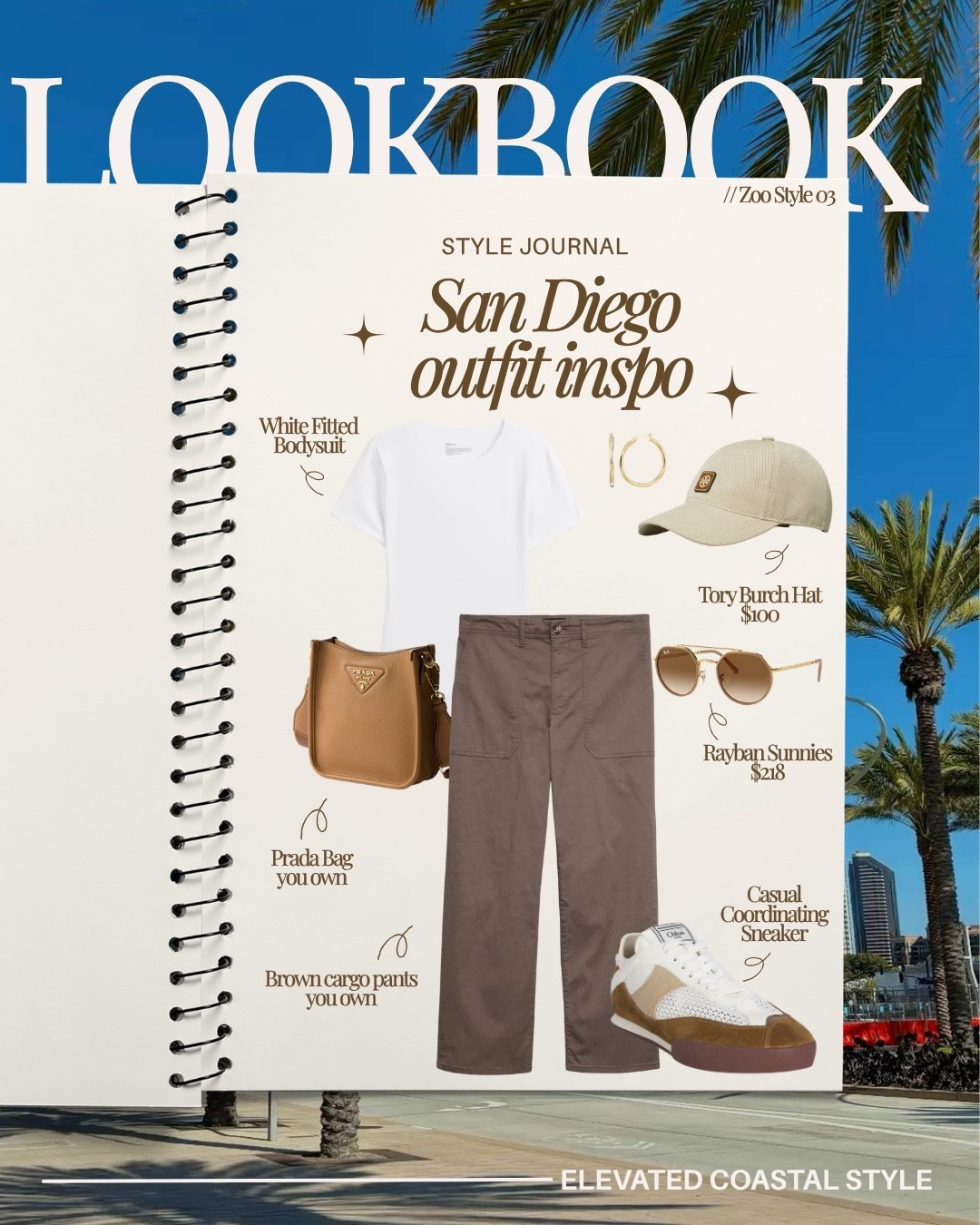 Styling Jess for San Diego
Zoo style 03

Gap bodysuit
Cargo pants
Prada bag
Chloe sneakers
Tory Burch hat
Ray ban sunglasses

Style, petite, vacation styling, zoo look, ootd, outfit inspo, Utility pants, cargo pants, white fitted bodysuit, casual sneakers, Prada bag

#LTKPetite #LTKootd #LTKTravel