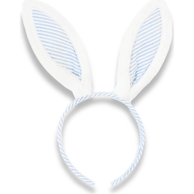 Seersucker Bunny Ears, Blue | Maisonette