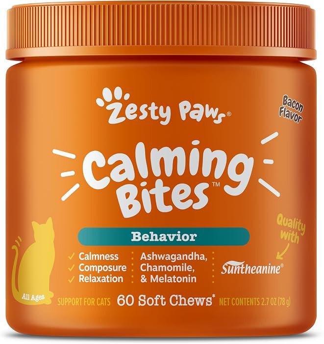 Zesty Paws Calming Chews for Cats - Composure & Relaxation for Everyday Stress & Separation - wit... | Amazon (US)