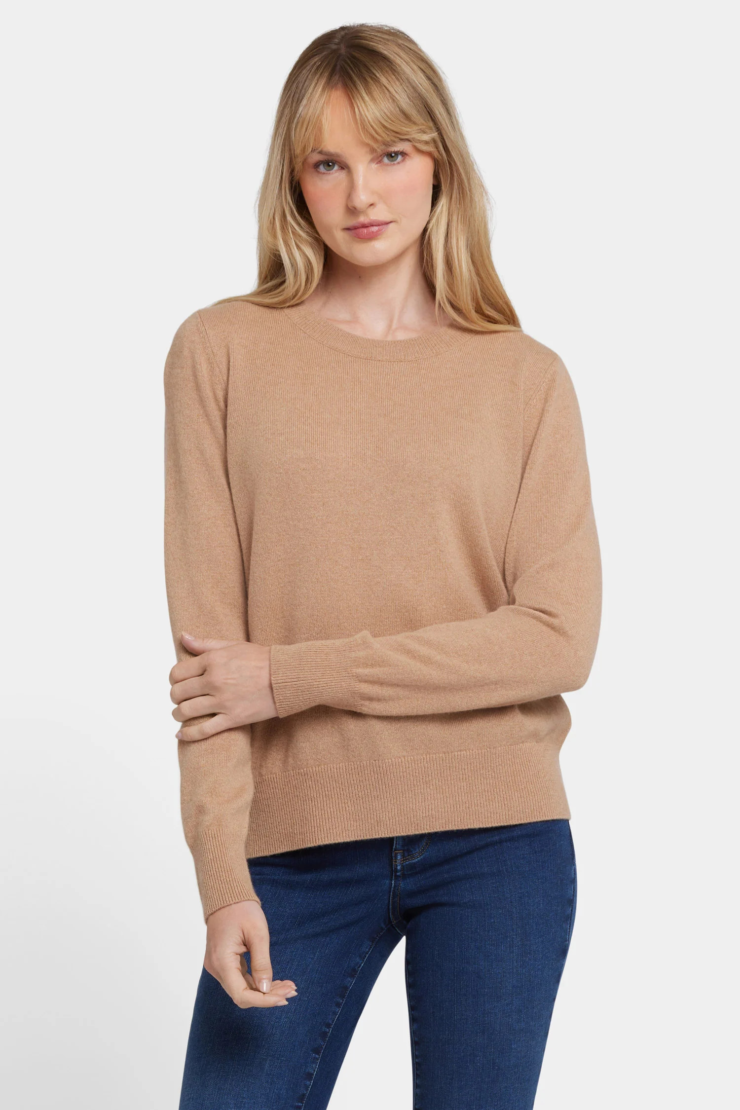 Cashmere Essential Crewneck Sweater - Black | NYDJ