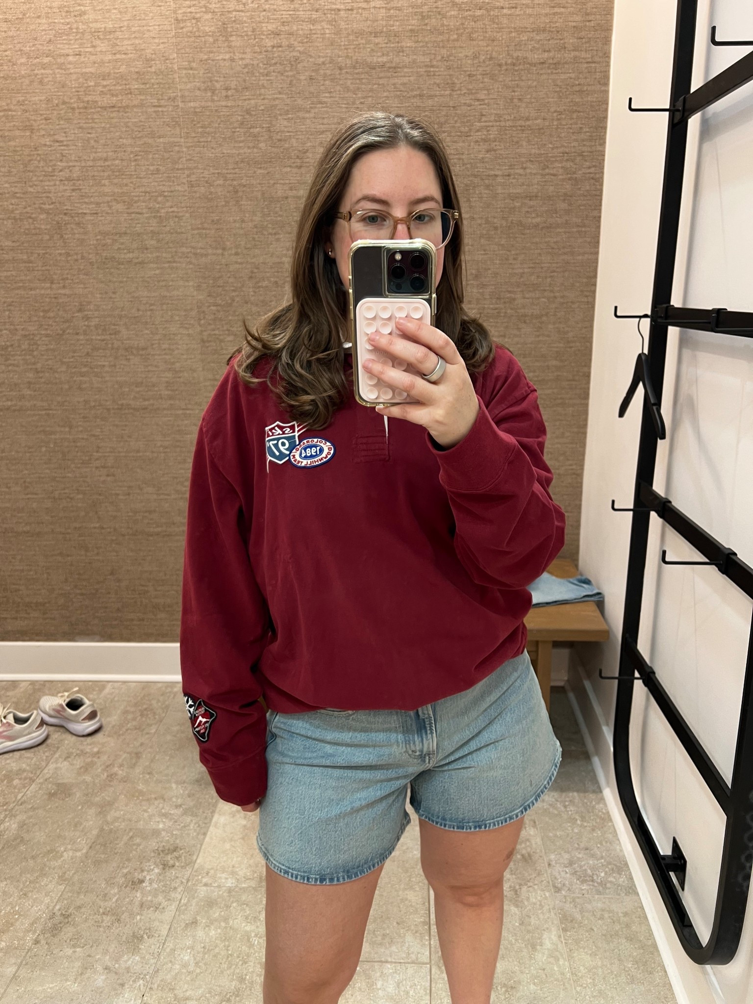 Sometimes the best oversized fit comes from the men's section! I'm loving this slouchy men's rugby shirt from Abercrombie paired with the Curve Love Dad Shorts. The shorts are perfect for curves, and the shirt adds that easy, borrowed-from-the-boys vibe.

It's the ultimate cool and comfortable summer outfit.

#LTKdayinmylife #LTKgrwm #LTKootd