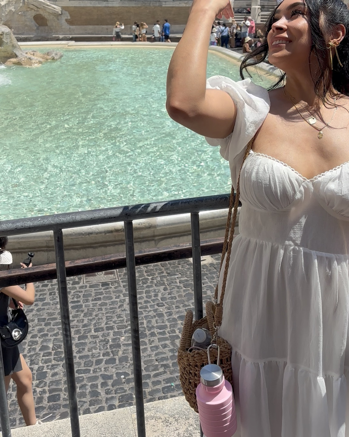 Sightseeing in Rome. This dress was amazing in the heat of Summer in Rome 

The collapsible water bottle was key and I used it many times to fill up throughout many of Romes water fountains outside. #rome #whattopackinitaly #italysummer 

#LTKTravel #LTKStyleTip #LTKActive
