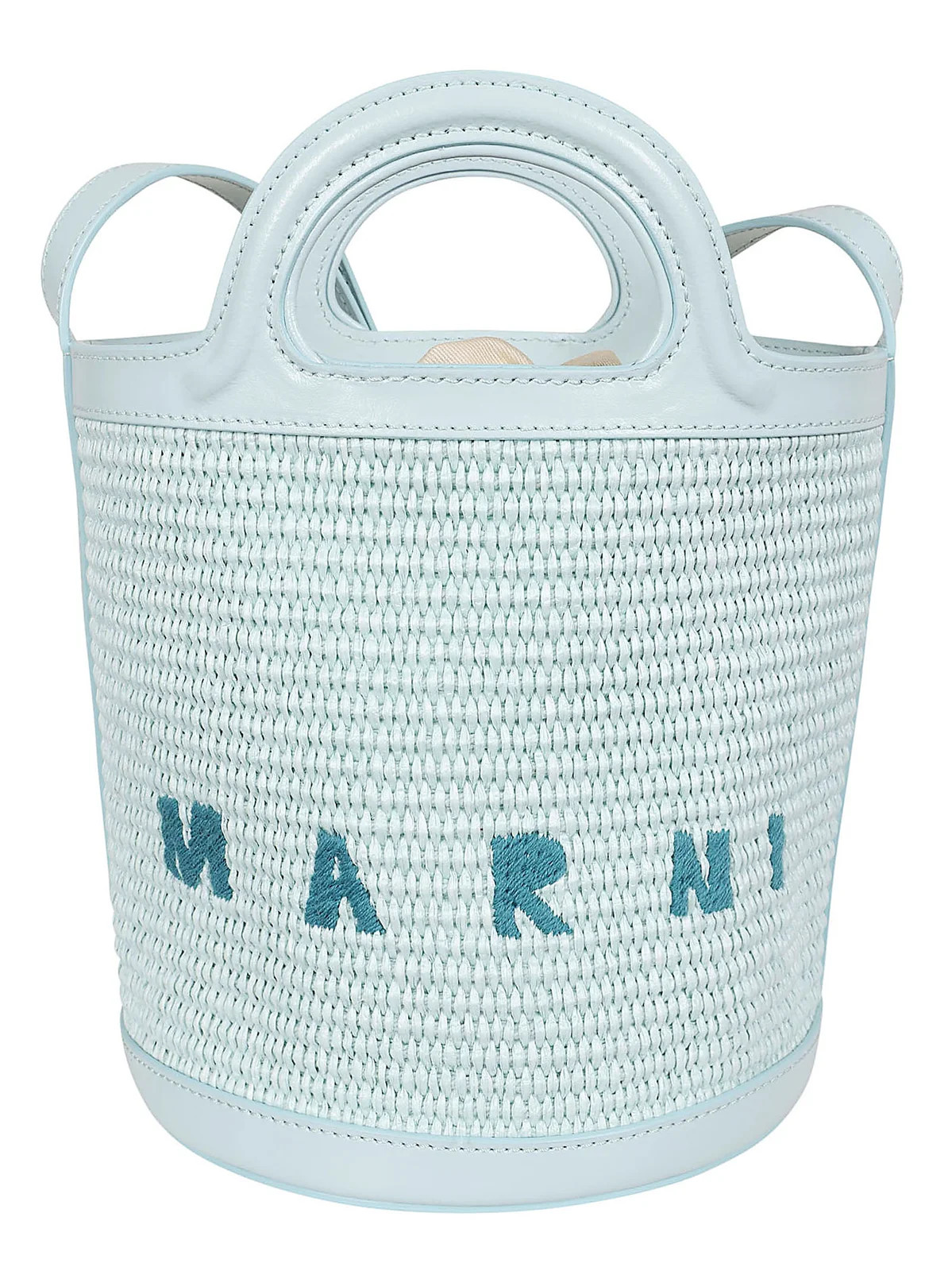 Marni Logo Embroidered Bucket Bag | Cettire Global