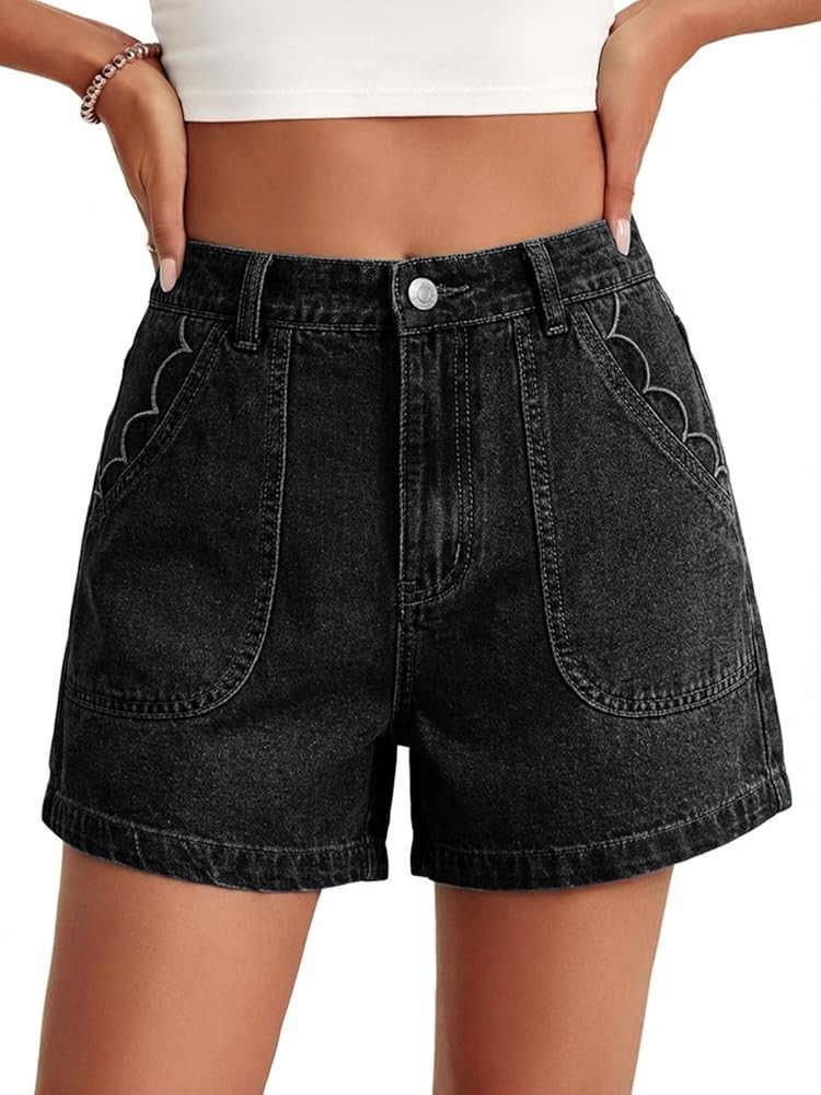 Cicy Bell Womens Baggy High Waisted Jean Shorts Summer Wide Leg Jorts Casual Vintage Denim Shorts | Amazon (US)