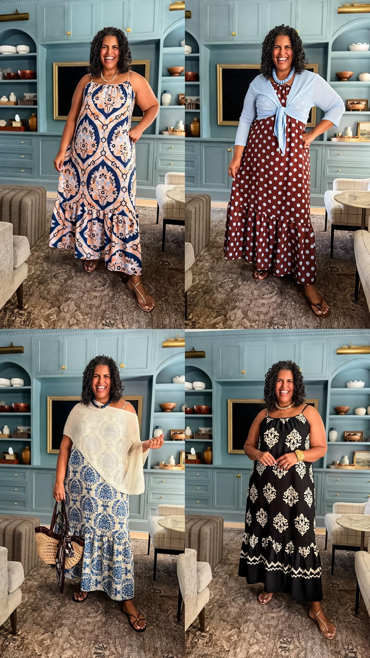 Larger lower tummy friendly! Perfect for a summer event or a casual day out. I'm wearing my usual size xxl in each dress. #summerstyle #plussize 

 #LTKootd #LTKOver40 #LTKPlusSize