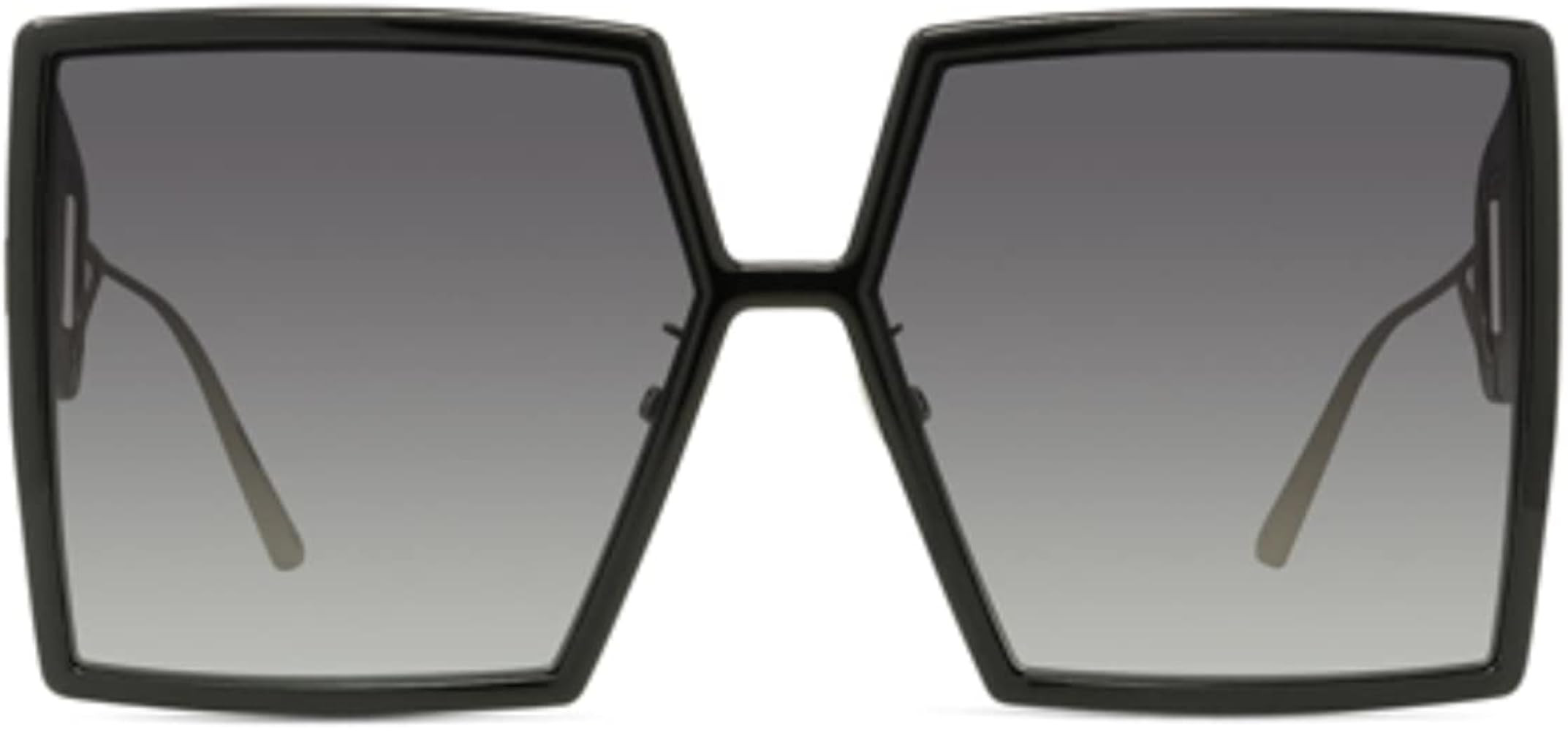 DIOR Woman Sunglasses Black & Gold Frame, Smoke Lenses, 58MM | Amazon (US)