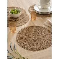 The Very Collection Set Of 4 Pp/Jute Round Placemats | Very (UK)