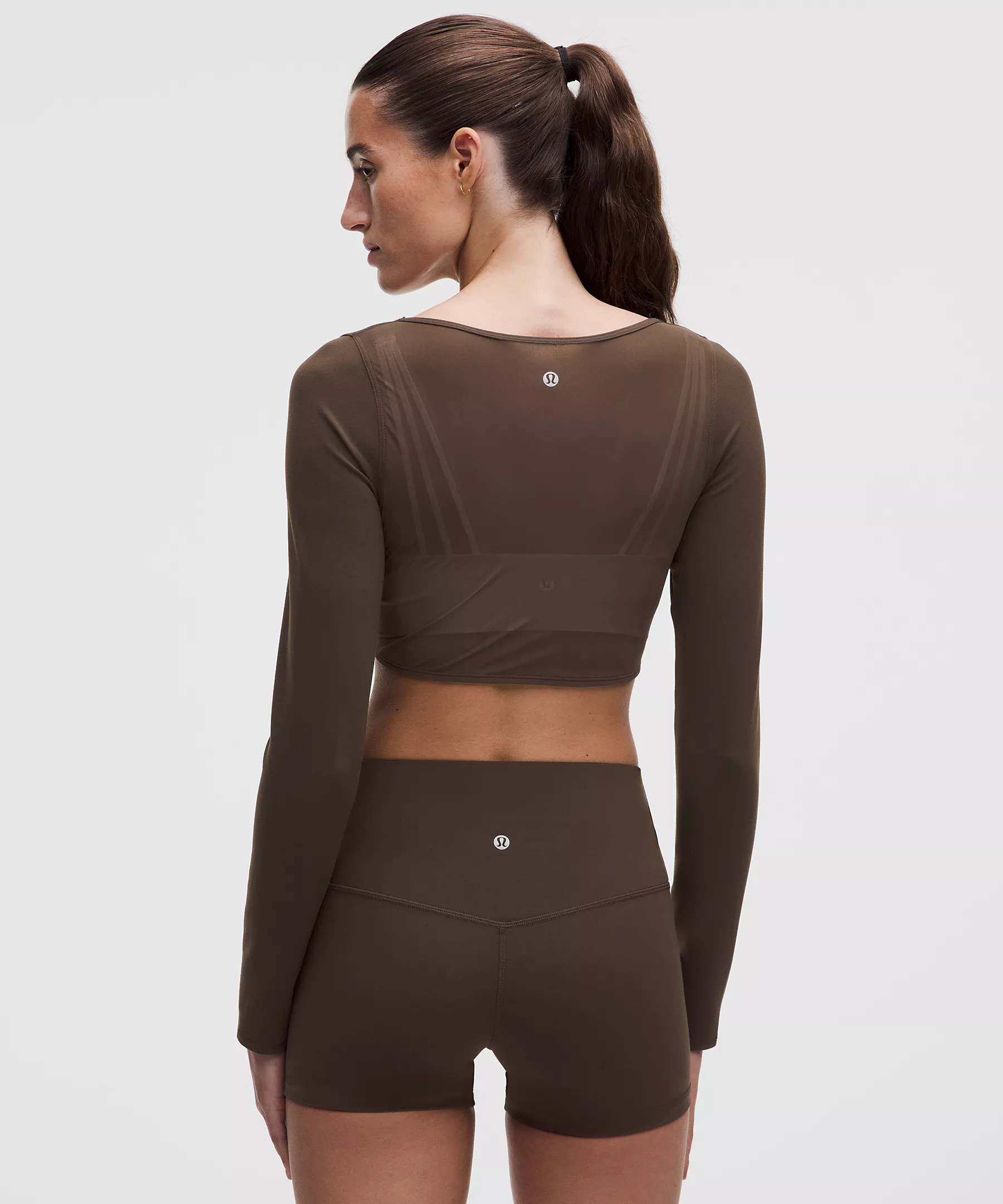Nulu Mesh-Back Tie-Front Cropped Cardigan | Lululemon (US)