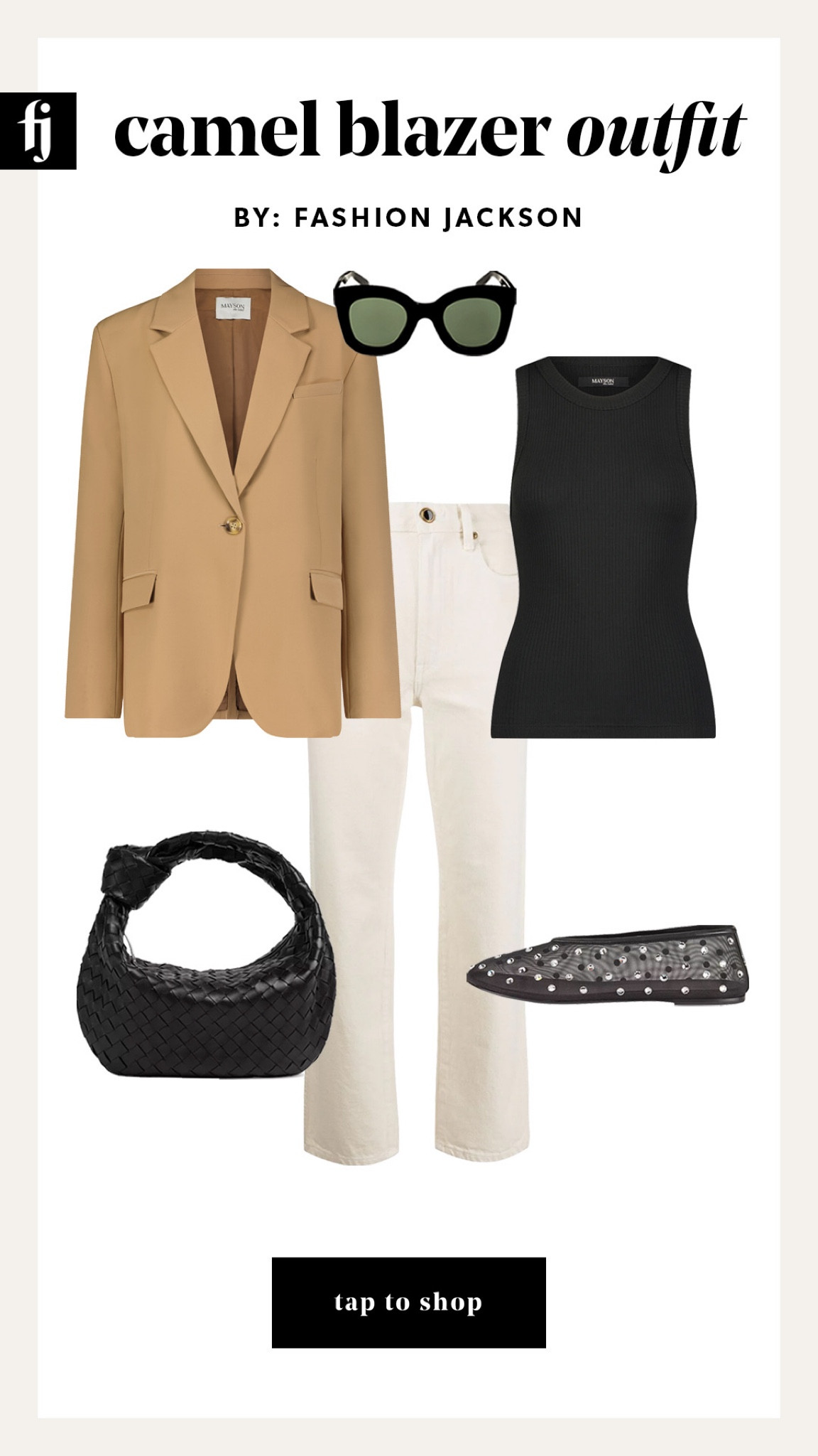 Camel blazer outfit idea #fashionjackson #camelblazer #MAYSON

#LTKstyletip #LTKshoecrush #LTKitbag