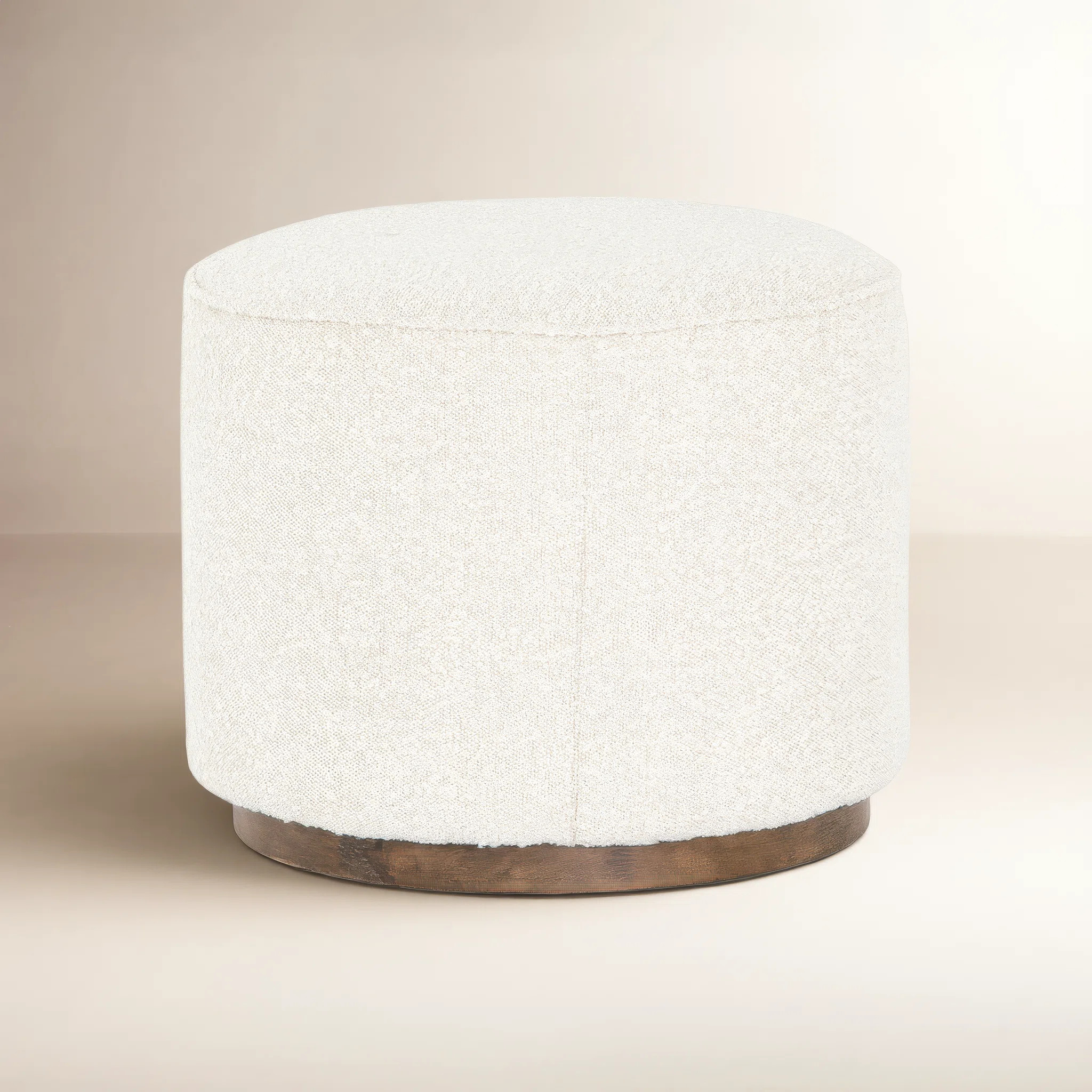Acker 22" Wide Round Standard Ottoman | Wayfair North America