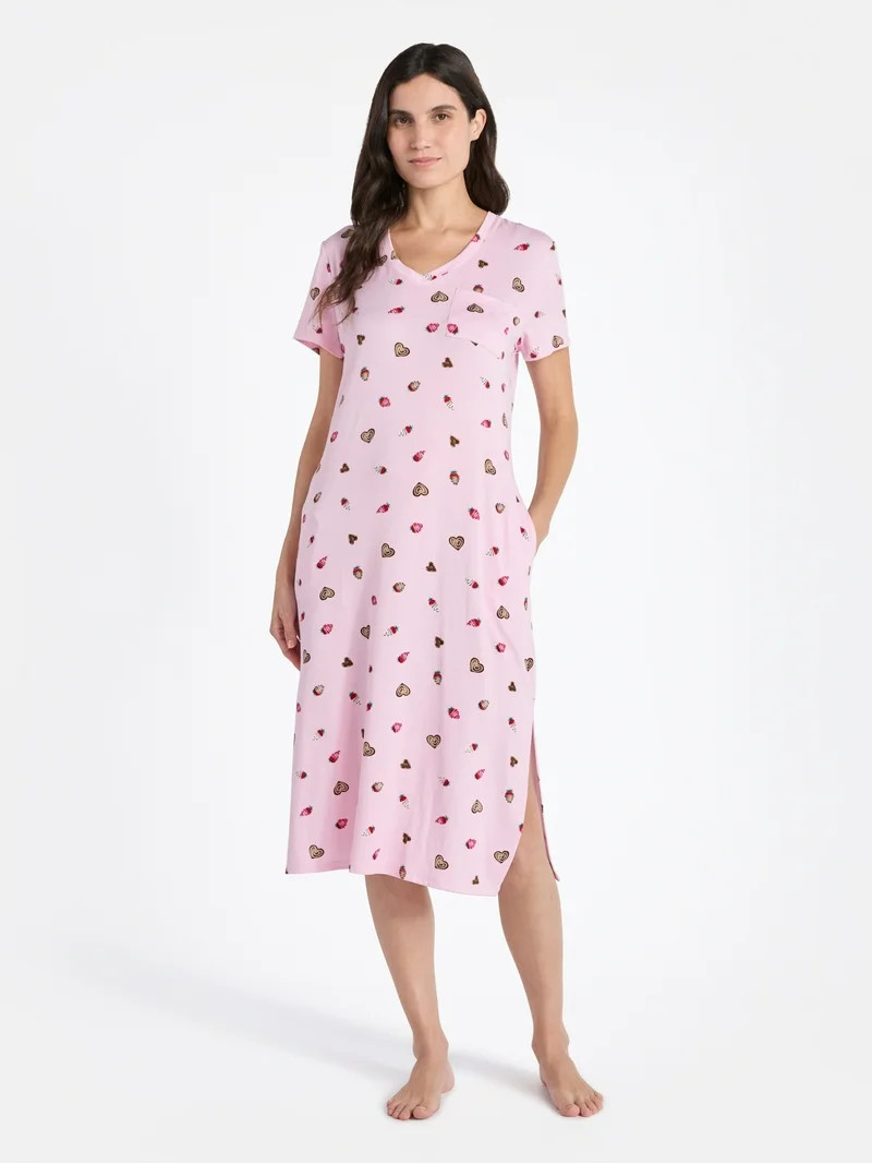 Way to Celebrate Women's Midi Chemise, Sizes S to 3X | Walmart (US)