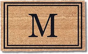Coco Mats 'N More Coir Personalized Doormat Monogrammed, USA (22” x 36”, Black) Vinyl Backing... | Amazon (US)